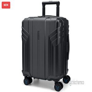 Lightweight Hard Shell Carry-On Luggage with Spinner Wheels Expandable